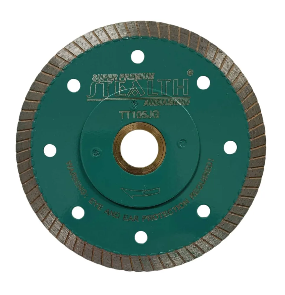 4"/105mm Ultra Thin Turbo Diamond Cutting Blade — Green