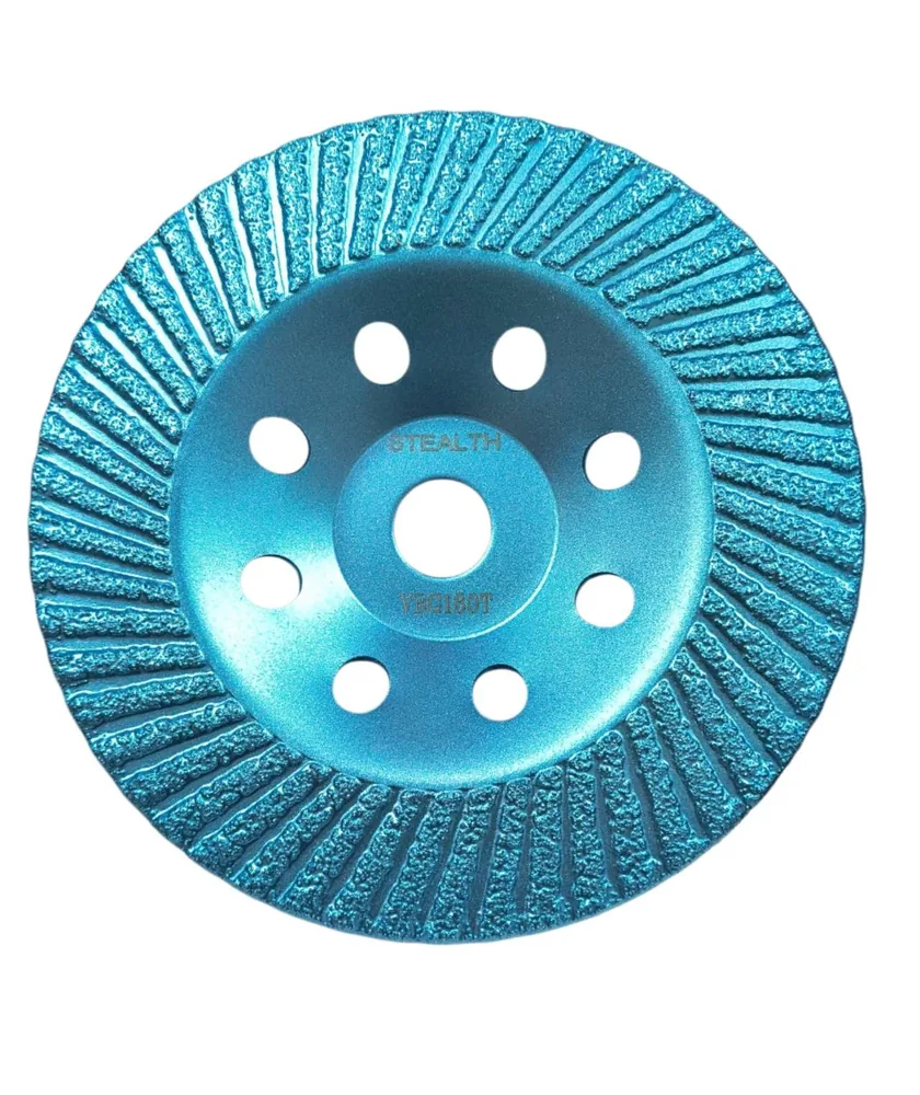 7"/178mm Vacuum Brazed Diamond Grinding Disc