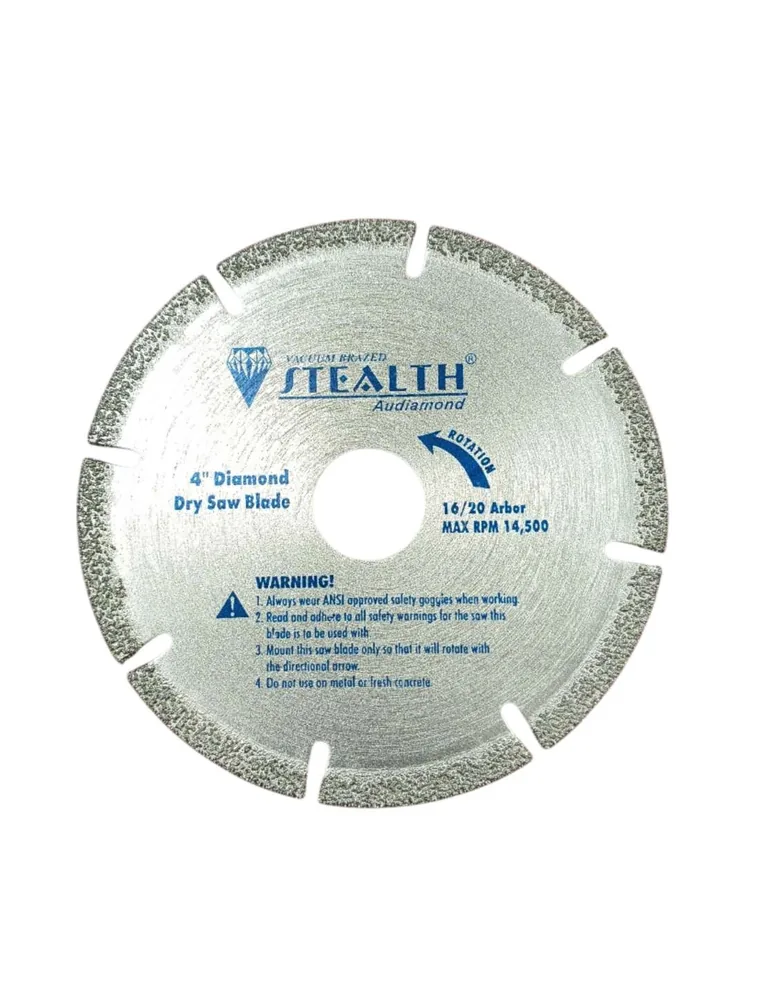 4"/105mm Vacuum Brazed Diamond Cutting Blade
