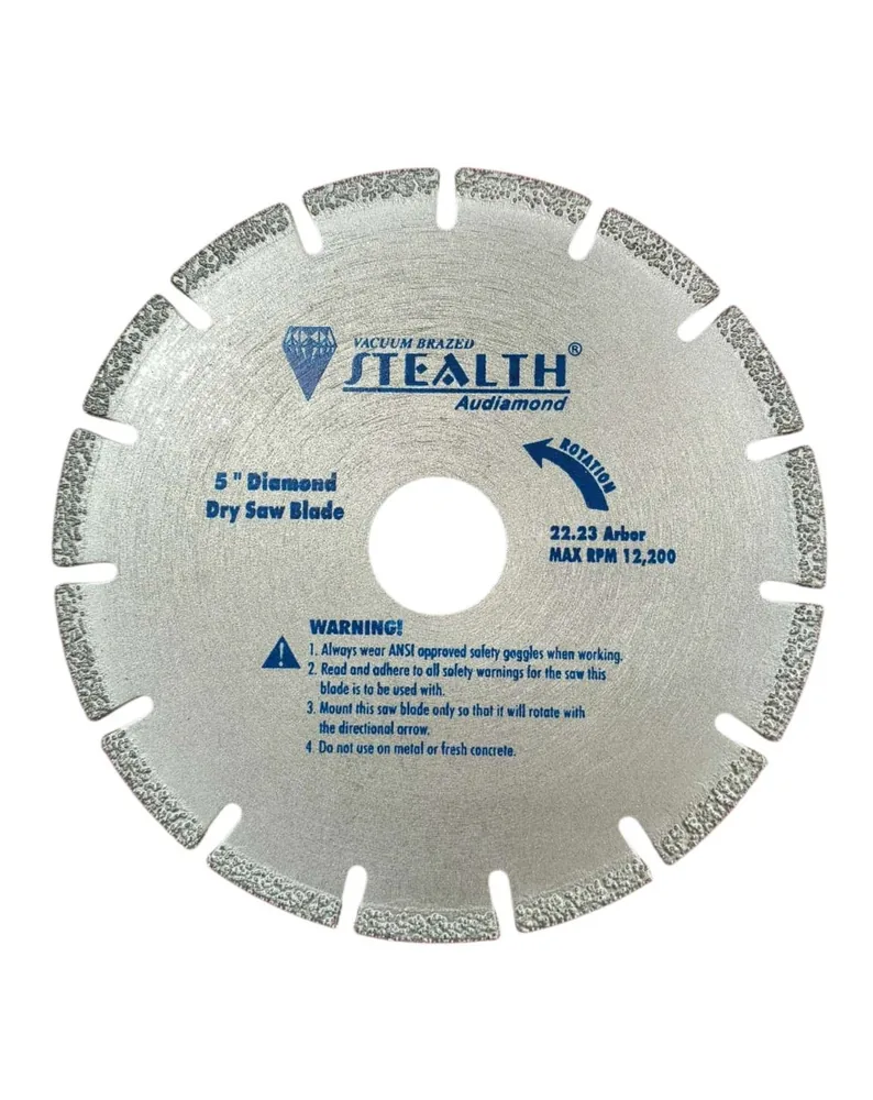 5"/125mm Vacuum Brazed Diamond Cutting Blade