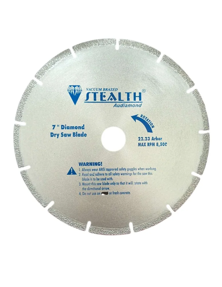 7"/178mm Vacuum Brazed Diamond Cutting Blade