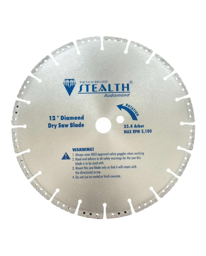 12"/300mm Vacuum Brazed Diamond Cutting Blade