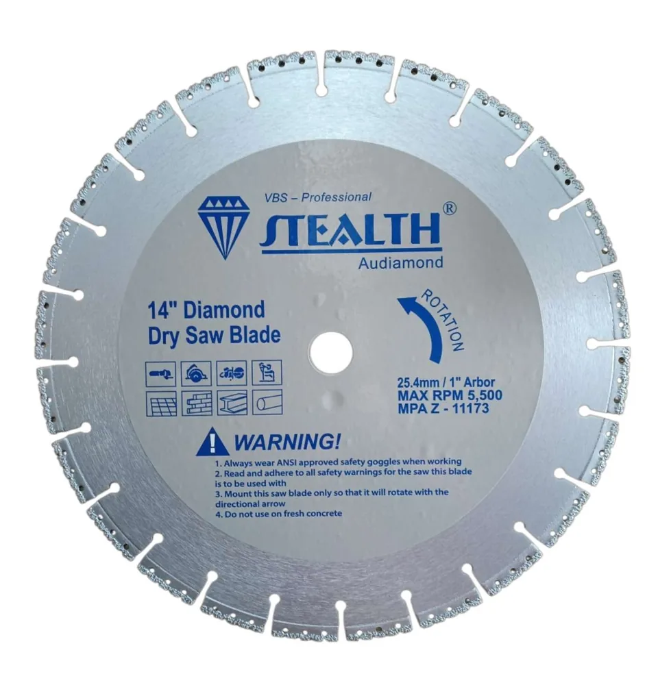 14"/355mm Vacuum Brazed Diamond Cutting Blade