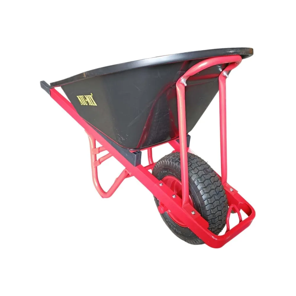 200Kg Poly Tray Wheelbarrow/Solid Wide Wheel
