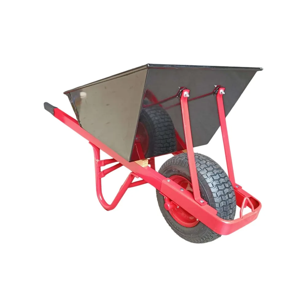 250Kg Square Tray Wheelbarrow/Wide Wheel