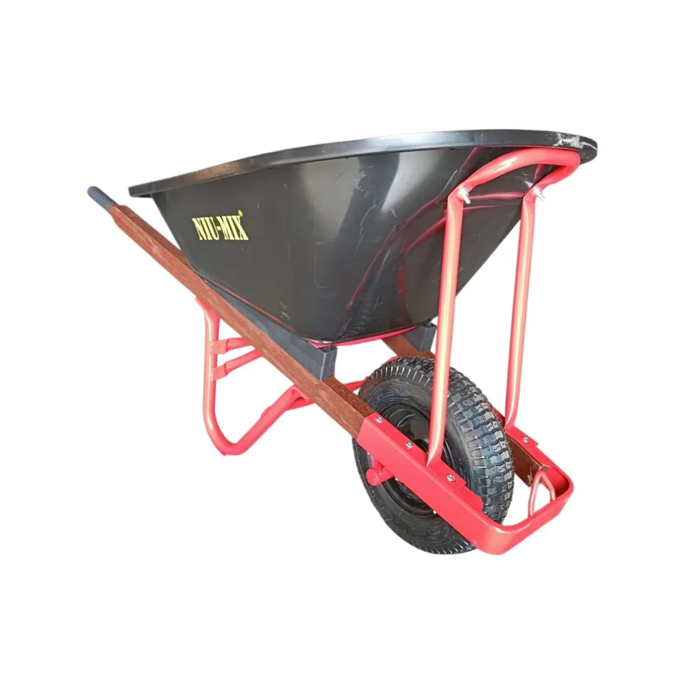 200Kg Poly Tray Timber Handle Wheelbarrow/Normal Wheel